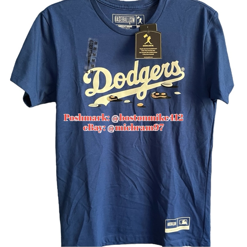 Los Angeles Dodgers Baseballism Royal Get Your Peanuts! T-Shirt - WOMENS Medium - Picture 5 of 10